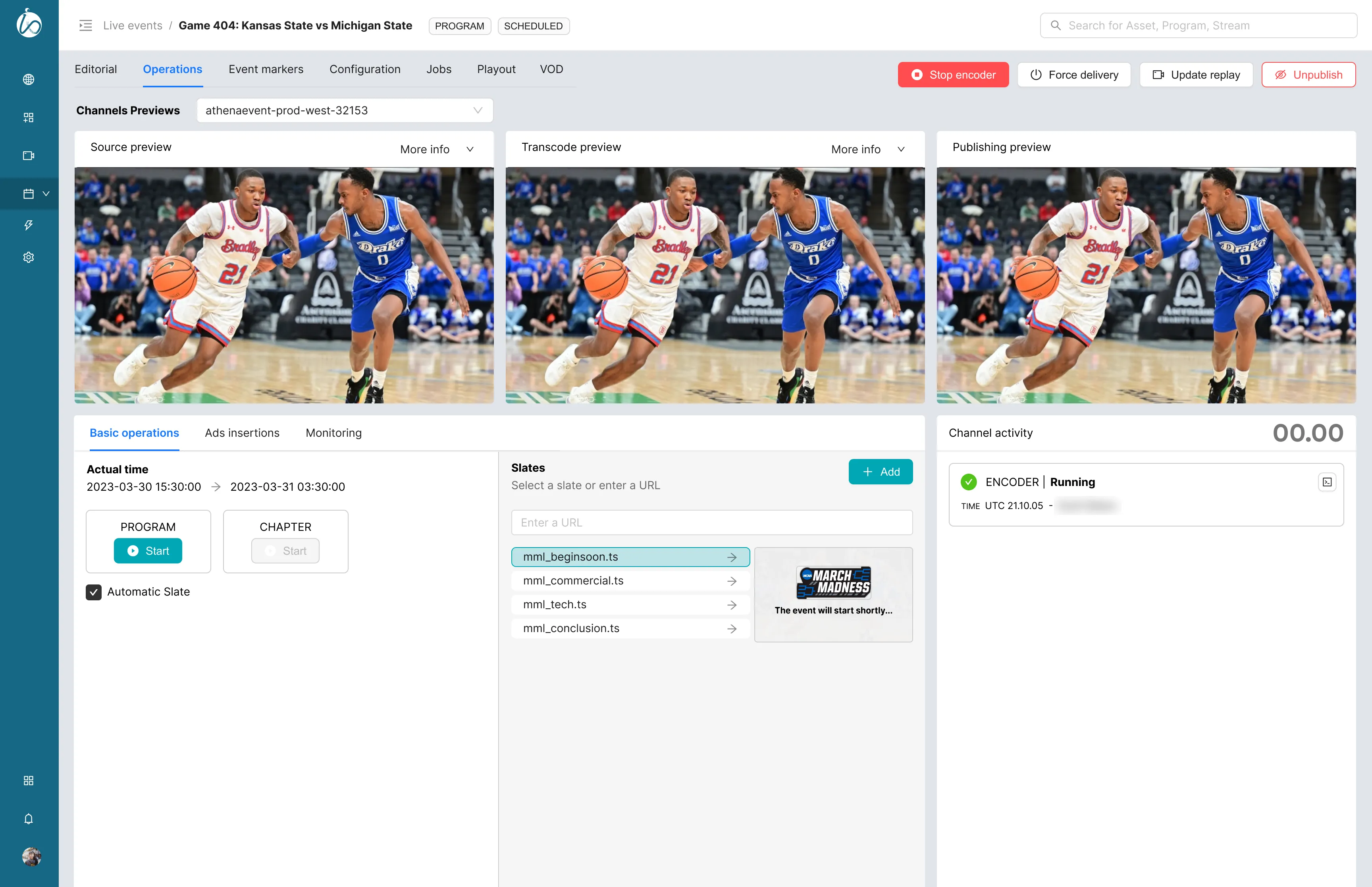 inFlow, the live operations dashboard